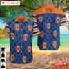 Chicago Bears Luxe Emblem Hawaiian Shirt