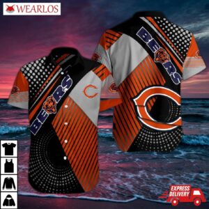 Chicago Bears Modern Stripes Hawaiian Shirt