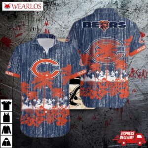 Chicago Bears Palm Paradise Vintage Hawaiian Shirt