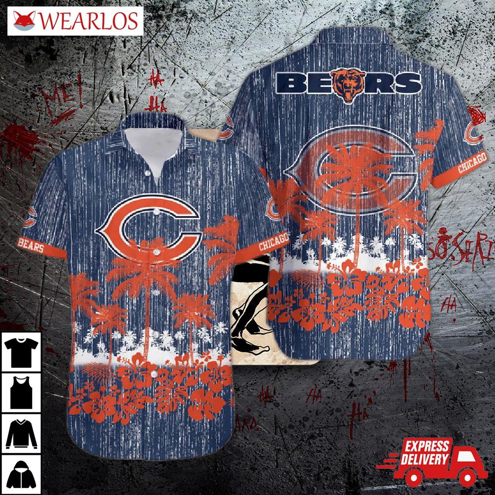 Chicago Bears Palm Paradise Vintage Hawaiian Shirt