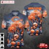 Chicago Bears Skull And Autumn Spirit Hawaiian Shirt