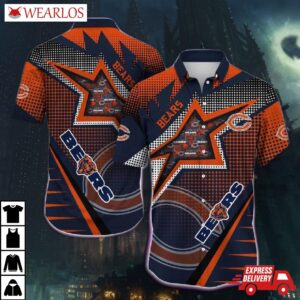 Chicago Bears Star Power Hawaiian Shirt