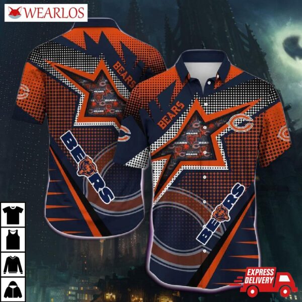 Chicago Bears Star Power Hawaiian Shirt