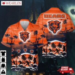 Chicago Bears Sunset Surf Hawaiian Shirt