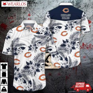 Chicago Bears Tropical Elegance Hawaiian Shirt