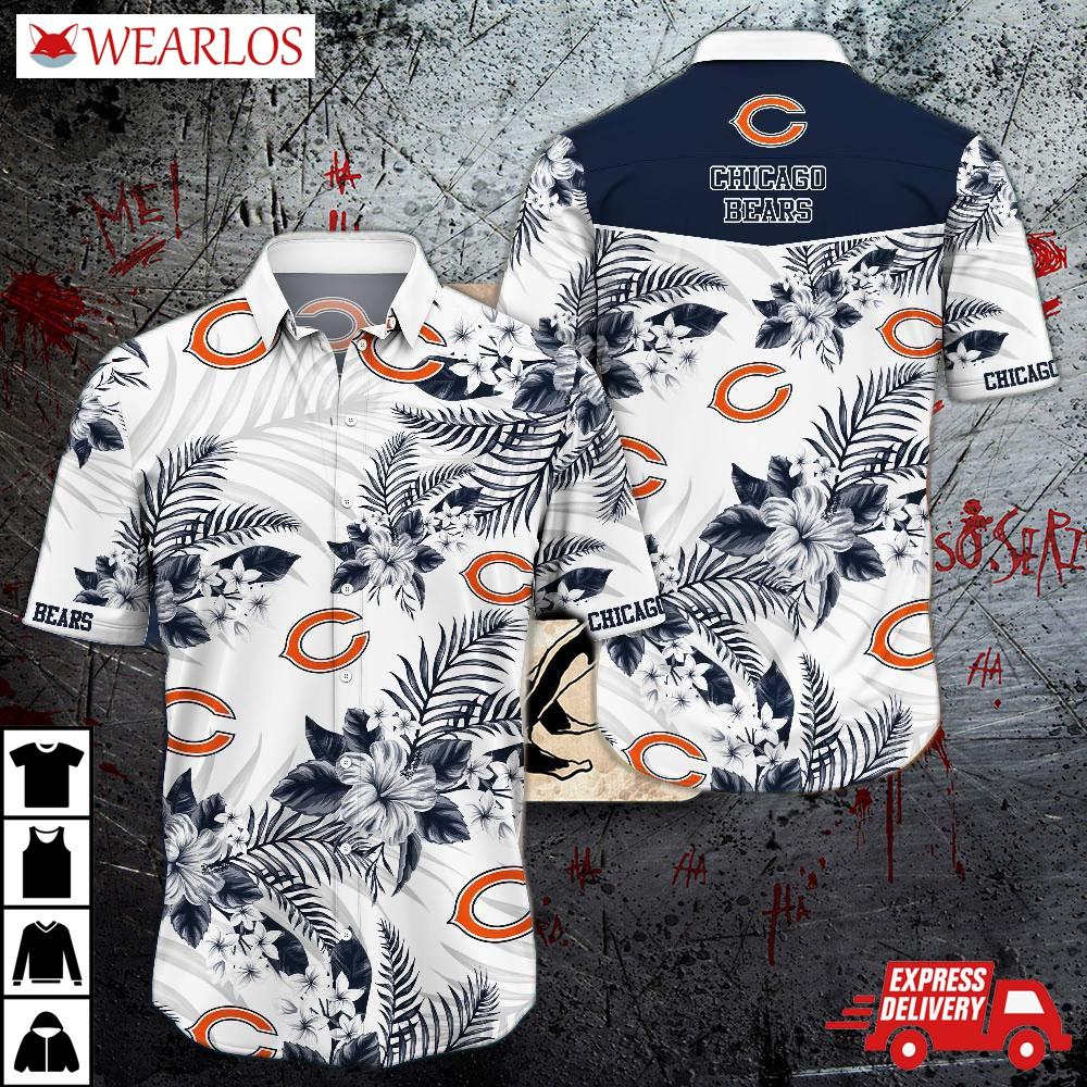 Chicago Bears Tropical Elegance Hawaiian Shirt