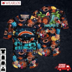 Chicago Bears Tropical Paradise Hawaiian Shirt