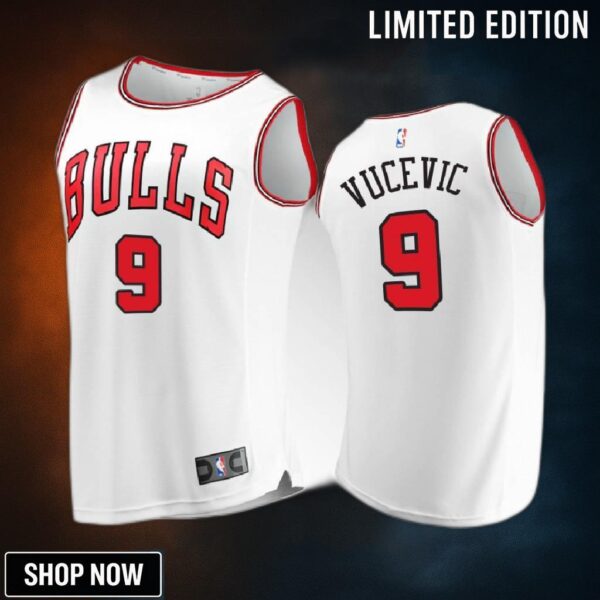 Chicago Bulls 9 Nikola Vucevic Association Jersey -23 White