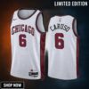 Chicago Bulls Alex Caruso 6 -23 City Edition White Jersey Swingman