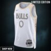 Chicago Bulls Nike City Edition Swingman Jersey - White Coby Unisex