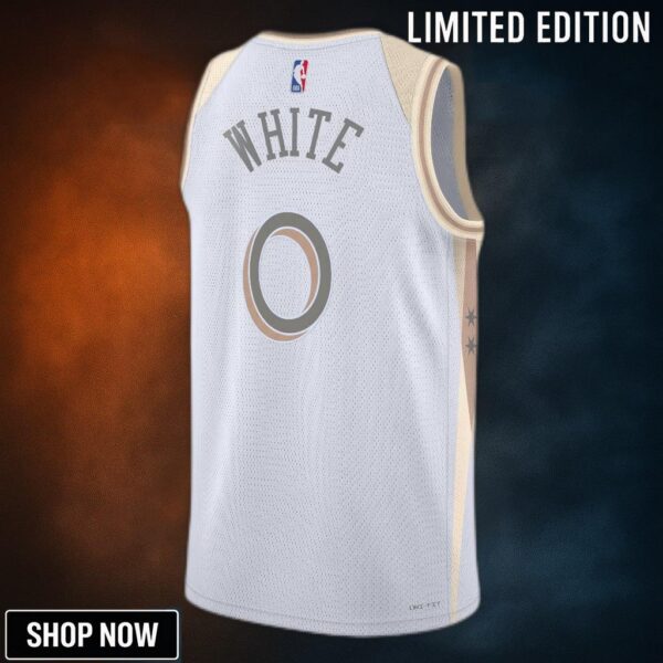 Chicago Bulls Nike City Edition Swingman Jersey - White Coby Unisex