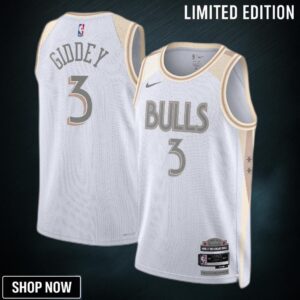 Chicago Bulls Nike City Edition Swingman Jersey - White Josh Giddey Unisex