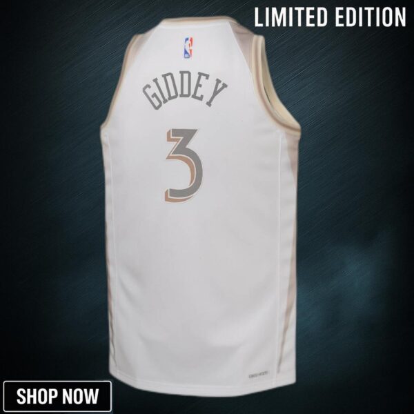 Chicago Bulls Nike City Edition Swingman Jersey - White Josh Giddey Youth