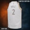Chicago Bulls Nike City Edition Swingman Jersey - White Lonzo Ball Youth