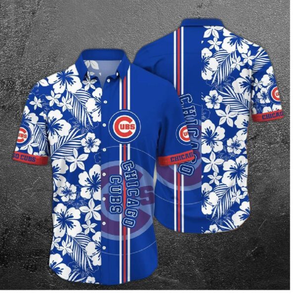Chicago Cubs Hibiscus Classic Hawaiian Shirt