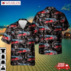 Chicago Fire Department Cfd Aerial Tower Hawaiian Shirt