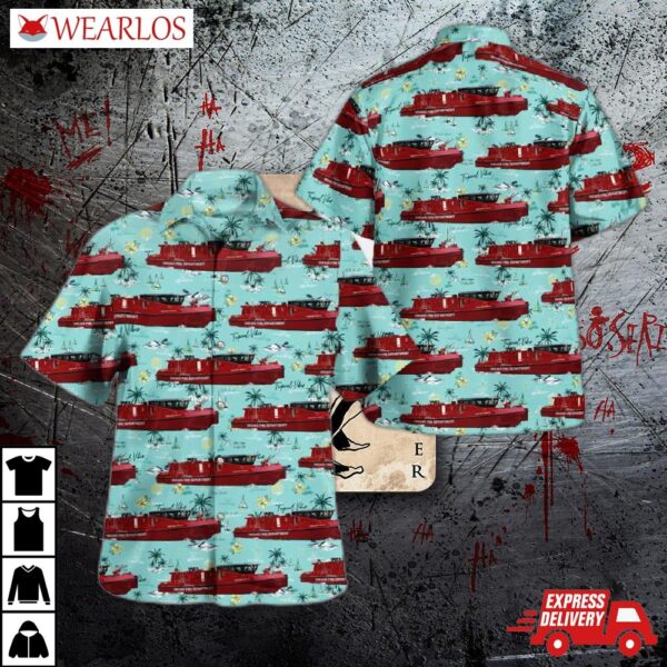 Chicago Fire Department, Christopher Wheatley Fireboat Hawaiian Shirt