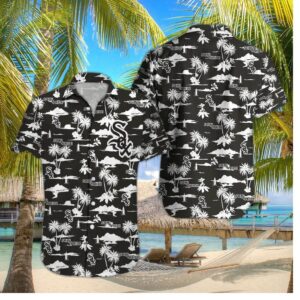 Chicago White Sox Team Logo Beachscape Hawaiian Shirt