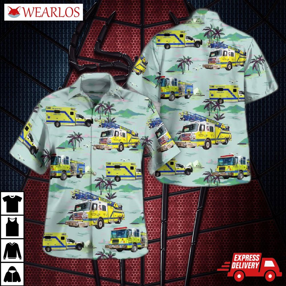 Chillicothe Missouri Fire Department Hawaiian Shirt