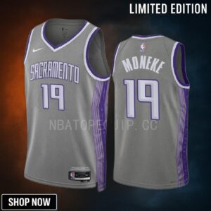 Chima Moneke 19 -23 Sacramento Kings Grey City Edition Jersey Swingman
