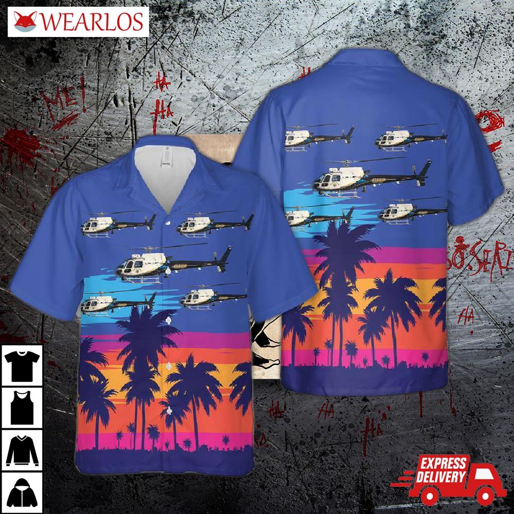 Chp As 350 B3 California Police Hawaiian Shirt