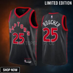Chris Boucher 25 Toronto Raptors Black Men Jersey -23 Statement Edition Swingman