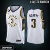 Chris Duarte 3 Indiana Pacers White Association Edition -23 Men Jersey Swingman