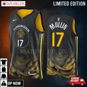 Chris Mullin 17 Golden State Warriors Black City Edition -23 Jersey Swingman