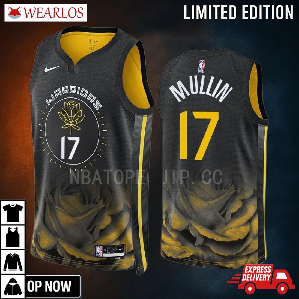 Chris Mullin 17 Golden State Warriors Black City Edition -23 Jersey Swingman