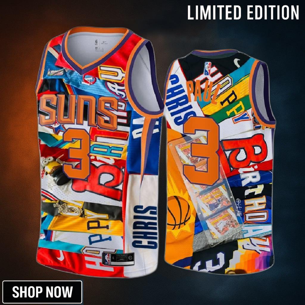 Chris Paul 3 3rd All-time Assist Leader Phoenix Suns Camo Jersey Happy Birthday For Cp3