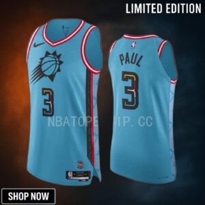 Chris Paul 3 Phoenix Suns -23 City Edition Jersey Blue