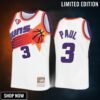 Chris Paul 3 Phoenix Suns 75th Anniversary Logo White Jersey Throwback
