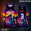 Chris Paul 3 Phoenix Suns Purple Jersey Arizona City Exclusive Edition