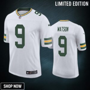 Christian Watson 9 Green Bay Packers White Vapor Limited Jersey