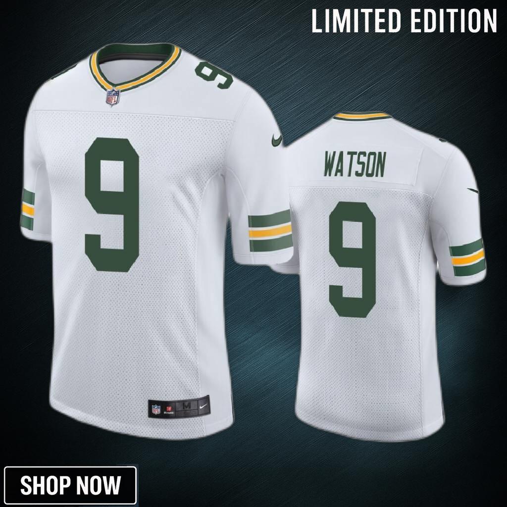 Christian Watson 9 Green Bay Packers White Vapor Limited Jersey