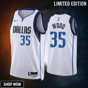 Christian Wood 35 -23 Dallas Mavericks White Association Edition Jersey Swingman