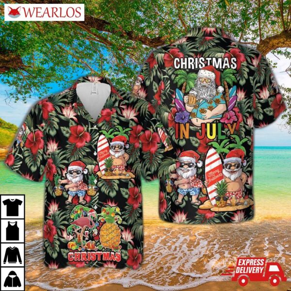 Christmas In July Hawaiian Shirt