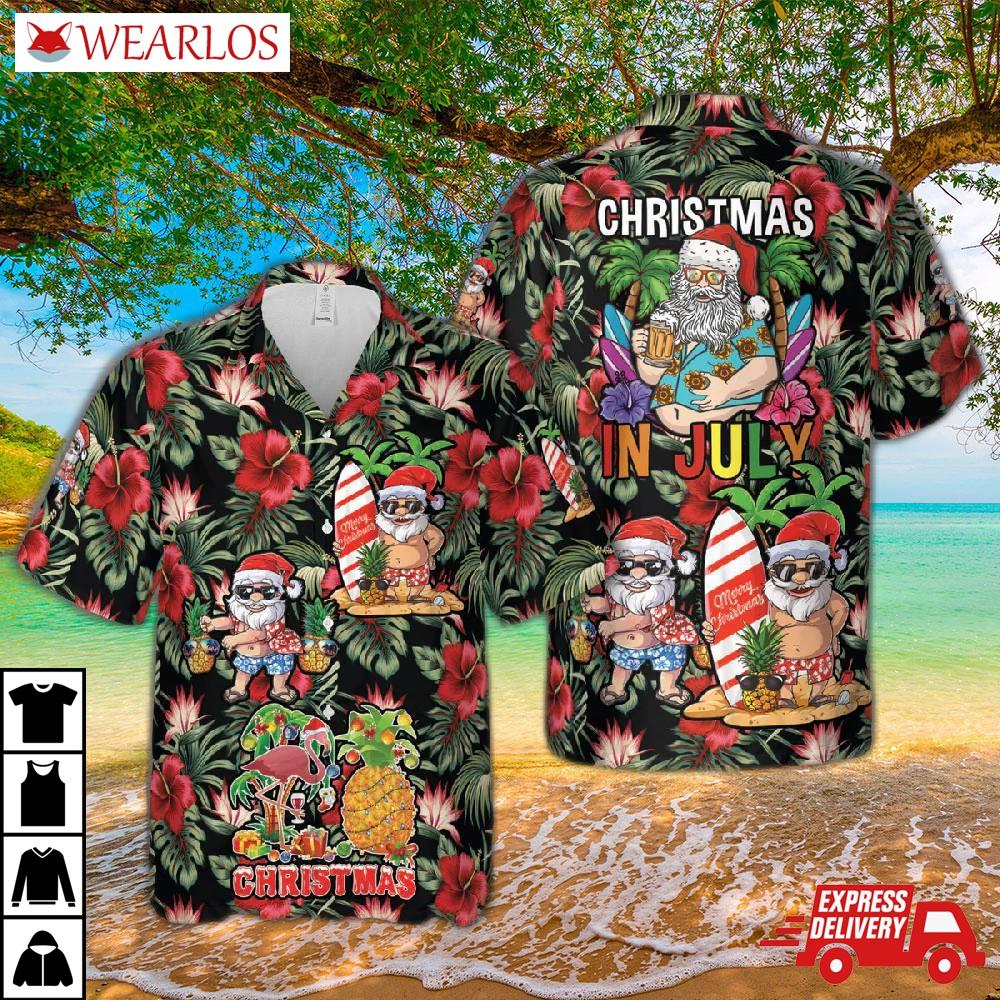 Christmas In July Hawaiian Shirt