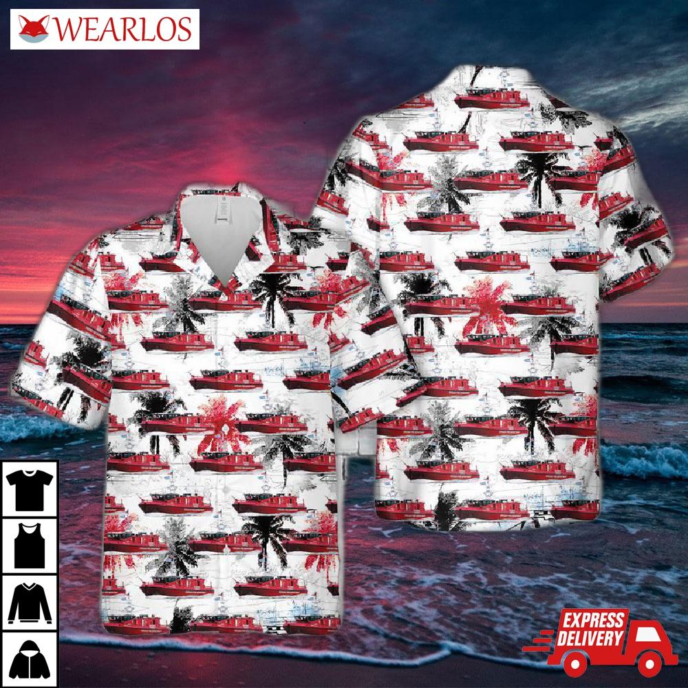 Christopher Wheatley Fireboat Chicago Fire Department Hawaiian Shirt