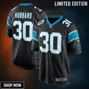Chuba Hubbard Carolina Panthers Game Jersey - Black Nfl