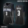 Chuma Okeke 3 -23 Orlando Magic Black City Edition Men Jersey Swingman