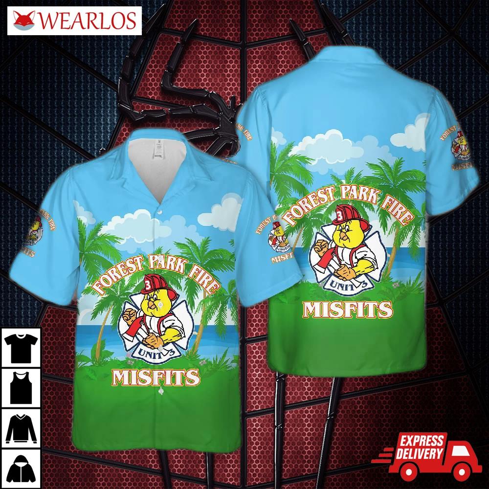 Cincinnati, Ohio, Forest Park Fire Department Hawaiian Shirt