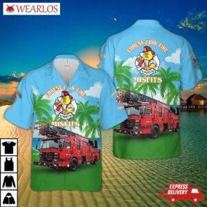 Cincinnati, Ohio, Forest Park Fire Department Hawaiian Shirt