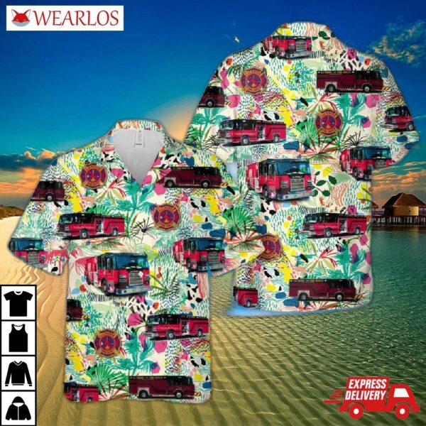 City Of La Crosse Fire Department Hawaiian Shirt