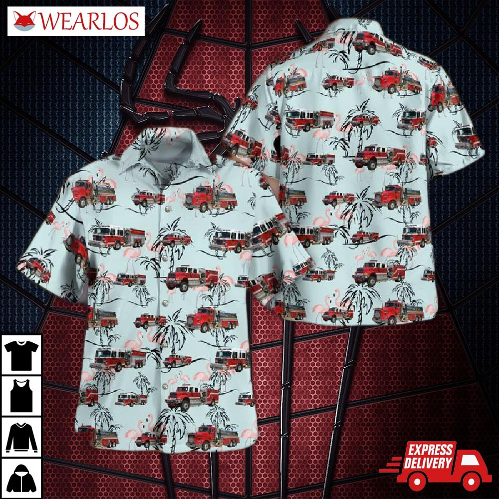 Clarksburg Montgomery County Maryland Hyattstown Volunteer Fire Department Hawaiian Shirt