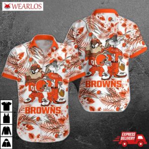 Cleveland Browns Cartoon Paradise Hawaiian Shirt