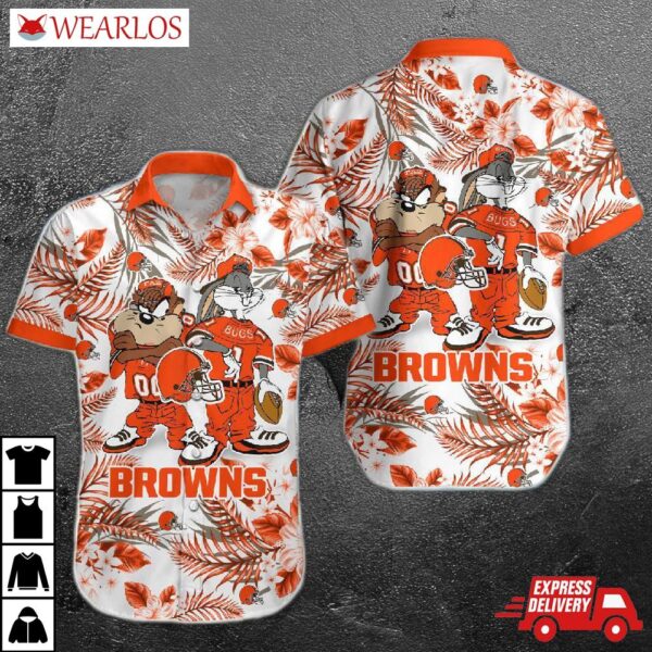 Cleveland Browns Cartoon Paradise Hawaiian Shirt