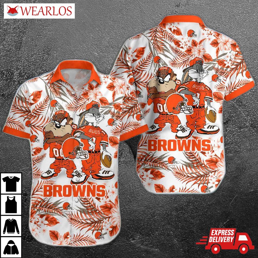 Cleveland Browns Cartoon Paradise Hawaiian Shirt