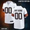 Cleveland Browns Custom Game Jersey - White Jerseys Nfl