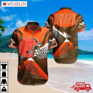 Cleveland Browns Dynamic Stripes Hawaiian Shirt